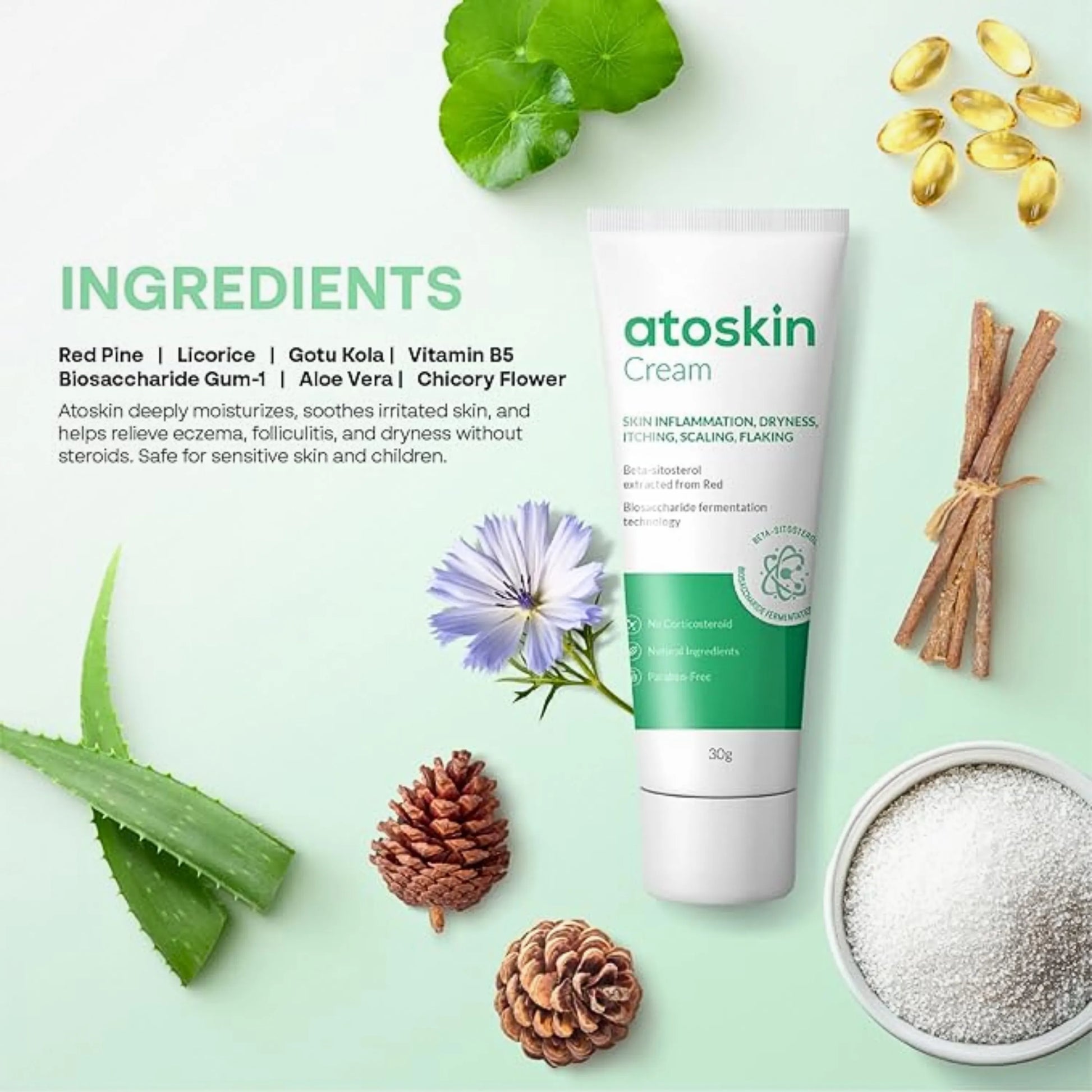 Atoskin Cream for Eczema & Psoriasis