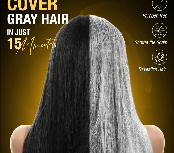 Hair Dye Shampoo - Black Color