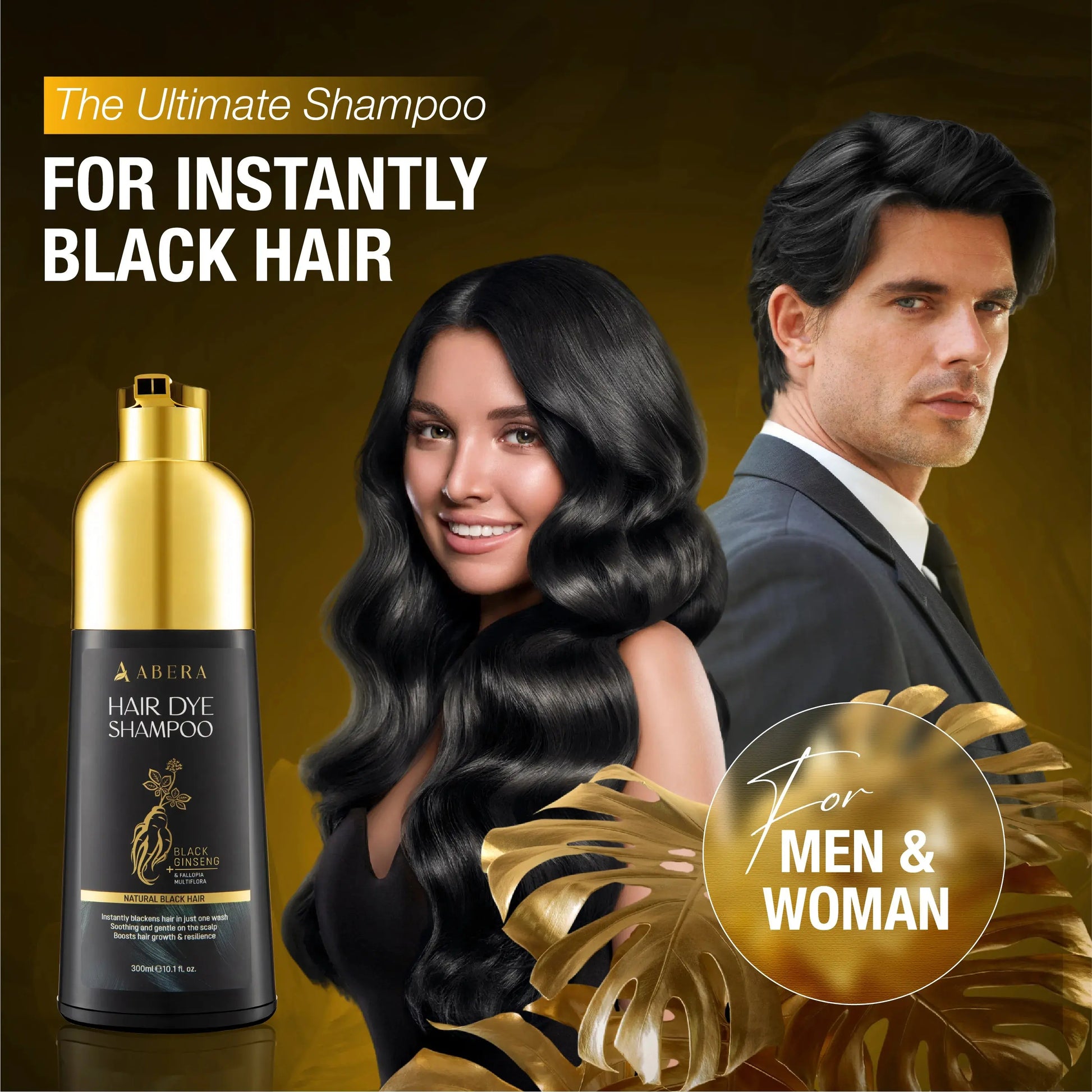 Hair Dye Shampoo - Black Color