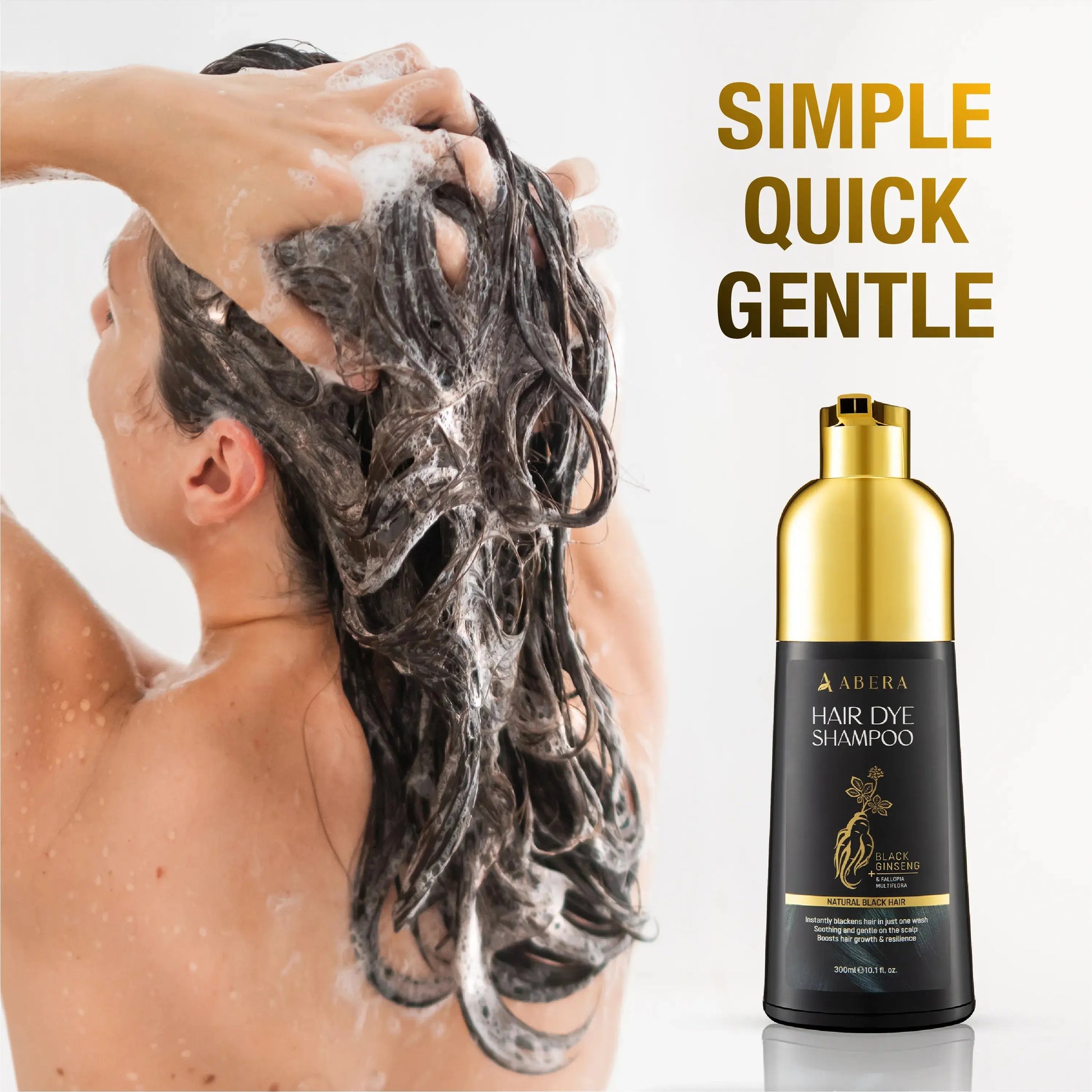 Hair Dye Shampoo - Black Color